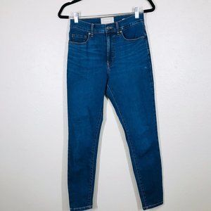 Everlane Medium Blue Wash High-Rise ankle Skinny jean